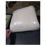 Snuggle Sac Checkered Throw Blanket Faux Fur Microfiber Blankets for Couch,Cozy Soft Warm Blanket for Sofa Bedroom Living Room,Solid Ivory,60x80 inches