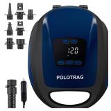 Polotrag Paddle Board Pump, SUP Electric Pump, Professional 20 PSI Portable Air Compressor with Auto-Off, Deflation Function and 12V Car DC Air Pump for Inflatables, Kayaks and Boats