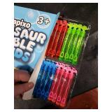 32 Pack Bubble for Kids Party Favors, 8 Style Mini Bubble Wands with Gift Box, Dinosaur Toys Bulk for Carnival Prizes Goodie Bag Stuffers Supplies, Birthday Bath Time Bubbles Blower Toy for Girl Boy