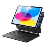 ESR iPad 11th(A16, 2025)/10th Gen Case with Keyboard, Magic Keyboard for iPad 10.9, Case with Floating Cantilever Stand, Springy Backlit Keys, Multi-Touch Trackpad, Rebound Series, Black