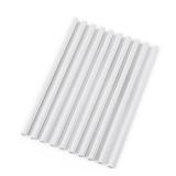 Tilingview 10-Pcs Peel and Stick Tile Edge Trim, 12 Inches Self-Adhesive Tile Edging Decorative Pencil Tile, PVC Molding Tile Trim for Backsplash (White)