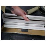 Tilingview 10-Pcs Peel and Stick Tile Edge Trim, 12 Inches Self-Adhesive Tile Edging Decorative Pencil Tile, PVC Molding Tile Trim for Backsplash (White)