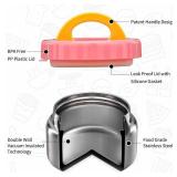 MAISON HUIS 8oz Soup Thermo Wide Mouth Vacuum Insulated Food Jar for Hot&Cold Food, Leak Proof Stainless Steel Kids Lunch Container for School Travel(Pink)