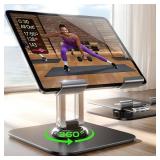 LISEN for iPad Stand Holder Adjustable Tablet Stand for Desk, 2025 for iPad Accessories Rotating Display Stand PC Office Accessories for Desk Women Kindle Table Mount/PS/Switch iPhone 12.9-4.7
