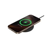 Belkin Magnetic Wireless Charging Pad 15W - MagSafe-Compatible Qi2-Certified Wireless Charging Station, iPhone Charger for Apple iPhone 16, 15, 14 Series, AirPods w/Non-Slip Base - Black (No PSU)