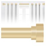 HEI! DEAR Gold Curtain Rods for Windows 28 to 48 Inch(2.3-4ft), 1Inch Heavy Duty Curtain Rods, Adjustable Curtains Rod, Modern Decorative Drapery Window Rod, 30-60, Brass Gold