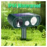JahyElec 4 Pack Solar Animal Repellent Ultrasonic