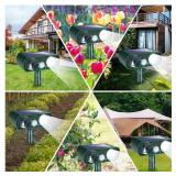 JahyElec 4 Pack Solar Animal Repellent Ultrasonic