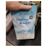 Topcee Cooling Blanket (90x90Queen Size) for Sweats Absorbs Heat to Keep Adults Cool on Warm Nights, Q-Max 0.5 for Hot Sleepers, Ultra-Cool Lightweight Blanket for Bed
