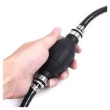 BARTOO Fuel Line Assembly,5/16in Nylon Braided Marine Boat Fuel Line Hose Assembly with 1PCS Primer Bulb for Marine Outboard Boat Motor RVs Tractors and Caravans,6FT