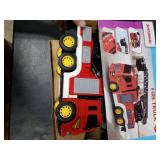JUKUDAHU Fire Truck Toy for Kids 3 4 5 6 7 8 Years Old - Fire Trucks Playset with Rotating Ladder, Sound and Light, Vehicle Toys for Boys 5-8, City Cars Toyset, Birthday Gifts for Girls Toddlers 1-3+