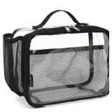 FlowFly Kids Lunch box Insulated Soft Bag Mini Cooler Back to School Thermal Meal Tote Kit for Girls, Boys,Clear