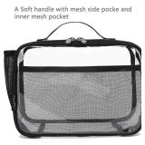 FlowFly Kids Lunch box Insulated Soft Bag Mini Cooler Back to School Thermal Meal Tote Kit for Girls, Boys,Clear