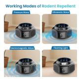 2 Pack Ultrasonic Rodent Repeller Plug-in,Indoor Electronic Device for Mice, Rats, Squirrels, Roaches, Ants, and Spiders for Home, Kitchen, Garage, Attic