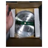8-1/4-Inch 60-Tooth Circular Saw Blade with 5/8-Inch Arbor, TCT ATB Finish Blade for Wood Cutting (2-Pack)