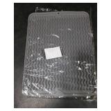 ZLR Silicone Dish Drying Mat for Kitchen Counter, Eco-Friendly Fast Dry Dish Mat, Easy Clean Multi Usage Drying Matt, Heat Resistant Trivet, 12 x 16 Large, Dark Gray
