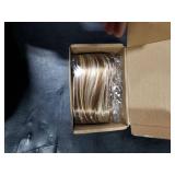 Clip in hair extensionsï¼LONAI 6PCS Straight 24 Hair Extensions for Women Heat Resistant Synthetic Hairpiece-Brown with Light Blonde
