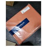 Bedsure Queen Sheet Set, Rayon Derived from Bamboo, Cooling Sheets, Breathable & Soft, Deep Pocket Up to 16 Inches, Hotel Luxury Silky Bedding for Hot Sleepers, Burnt Orange