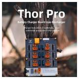 HGLRC Thor 6 Port Lipo Battery Balance Charger Board Pro 40A XT60 XT30 Plug 2-6S Integrated with Lipo Discharger for IMAX B6 ISDT Q6 Nano HOTA D6 Pro P6