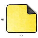 Microfiber Towels for Cars - 15.7 x 15.7 inches, Highly Absorbent Professional Grade Drying Towel Set for Superior Cleaning and Drying Performance - Car Drying & Kitchen Towel - Pack of 3