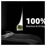 BKSAI 100% Blackout Window Cover, Portable Magnetic Blackout Shades for Window, Black Out Window Blinds No Drill Cuttable Blackout Curtains for Bedroom, RV, Nursery, Media Room, 39x57 inch