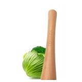 12 Sauerkraut Pounder Natural Beech Wood smasher for Fermentation Crocks and Mason Jars - Cabbage Tamper Fermenting Food Tool