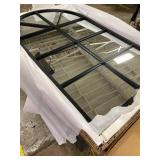 Retails for $180! Floor Mirror, Arched Window Pane Mirror, Oversize Wall Full Body Mirrors, Black Farmhouse Standing Mirrors Hanging or Leaning for Living Room, Entryway, No Stand
