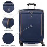 Retails for $320! Travelpro Crew Classic Lightweight Softside Expandable Checked Luggage, 8 Wheel Spinner Suitcase, TSA Lock, Men and Women, Checked Large 29-Inch, Patriot Blue