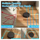 Retails for $110! Robot Vacuum and Mop Combo, Robot Vacuum Cleaner, 6 Cleaning Modes, Large Capacity Water Tank Dustbin, Self-Charging, WiFi/App/Alexa, Ideal for Hard Floor, Carpet, Pet Hair