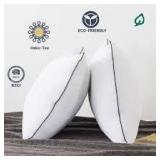 Retails for $126! Yalamila 2-Pack Bed PillowsDown Alternative Standard size set of 2 for Sleeping, Cooling Luxury Hotel Pillows, 20 x 26 Inches - Walmart Business Supplies