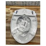 Brondell Ecoseat Plastic White Elongated Soft Close Bidet Toilet Seat