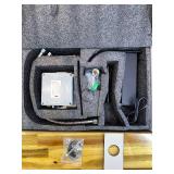 Automatic Motion Sensor Faucet with Waterfall Spout,Stainless Steel Sink Faucet with Hole Cover Plate (Regular, Black)