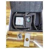 Automatic Motion Sensor Faucet with Waterfall Spout,Stainless Steel Sink Faucet with Hole Cover Plate (Regular, Black)