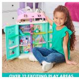 Gabby s Dollhouse, Purrfect Dollhouse with 15 Pieces including Toy Figures, Furniture, Accessories and Sounds, Kids Toys for Ages 3 and up