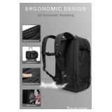Retails for $150! Vortex Vacuum Seal Travel Backpack 60L Expandable Air Compression System Water Resistant TSA Lock Carry-On Suitcase Luggage Black AERO - Vacuum Pump Included