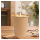 300 Pack 12 oz Paper Coffee Cups, Disposable Kraft Coffee Cups, Hot/Cold Drinking Cup for Water, Coffee, Juice