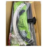 Retails for $132! X-Shaped Swing Set, Swing Stand Frame with Tent Swing Chair/Sensory Swing, Hammock Chair with Stand for Kids and Adults, 330 lbs Capacity, w/Rainbow Lights String (Green)