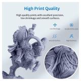 ANYCUBIC 3D Printer Resin Bundle, 405nm SLA UV-Curing Resin with High Precision and Quick Curing & Excellent Fluidity for LCD 3D Printing (4Packs*1kg Grey, 4kg in Total)