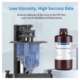 ANYCUBIC 3D Printer Resin Bundle, 405nm SLA UV-Curing Resin with High Precision and Quick Curing & Excellent Fluidity for LCD 3D Printing (4Packs*1kg Grey, 4kg in Total)