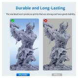 ANYCUBIC 3D Printer Resin Bundle, 405nm SLA UV-Curing Resin with High Precision and Quick Curing & Excellent Fluidity for LCD 3D Printing (4Packs*1kg Grey, 4kg in Total)
