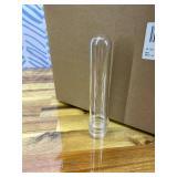 50 PCS 45ml Test Tubes, Plastic Test Tubes with Aluminum Threaded Caps, 1.0 x 5.6 Inches Clear Candy Tubes Vials, Storage Tubes Container for Sample Powder Seed Bead Candy Science Party