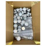 50 PCS 45ml Test Tubes, Plastic Test Tubes with Aluminum Threaded Caps, 1.0 x 5.6 Inches Clear Candy Tubes Vials, Storage Tubes Container for Sample Powder Seed Bead Candy Science Party