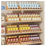 Expandable Bamboo Can Rack Organizer for Pantry, 3-Tier Adjustable Can Storage Holder, Soda Organizer Holds Up to 24 Cans, Canned goods Storage Display for Pantry, Cabinet, Countertop (patent pending)