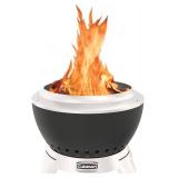 Retails for $195! Cuisinart 19.5 Cleanburn Smokeless Fire Pit with Removable Base for Ash, Portable Wood Burning Outdoor Fireplace, Stainless Steel Smoke Free Outdoor Heater, Enhanced Airflow and Easy
