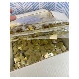 COKAOBE Light Gold Shimmer Wall Backdrop, 36 Pcs Square Sequin Shimmer Backdrop Panel, Photo Backdrops for Birthday, Anniversary, Wedding, Graduation & Bachelorette Party Decoration