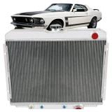 Retails for $223! ReadyCool 4 Rows Core Radiator for 1967-1970 Ford Mustang Fairlane Mercury Cougar Base XR-7 5.0L 5.8L V8 Engines Full Aluminum Radiators 1968 1969 67 68 69 70