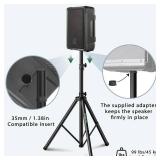 Pair of Speaker Tripod Stands Height Adjustable from 43.7