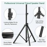Pair of Speaker Tripod Stands Height Adjustable from 43.7