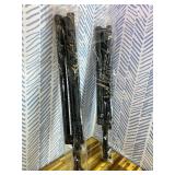 Pair of Speaker Tripod Stands Height Adjustable from 43.7