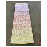 Lahome Waterproof Outdoor Rug 8x10, Reversible Outdoor Plastic Straw Rug for Patios, Outside RV Mat Carpet for Deck Porch Backyard Balcony Picnic Trailer (Orange/Purple, 6